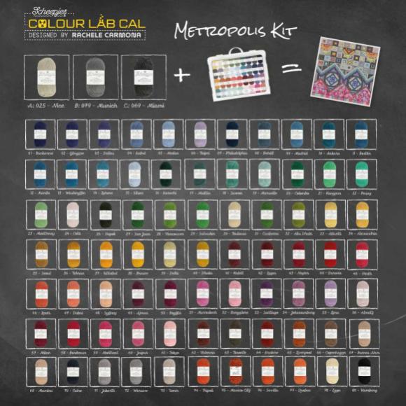 Scheepjes Colour Lab CAL 2023 Metropolis